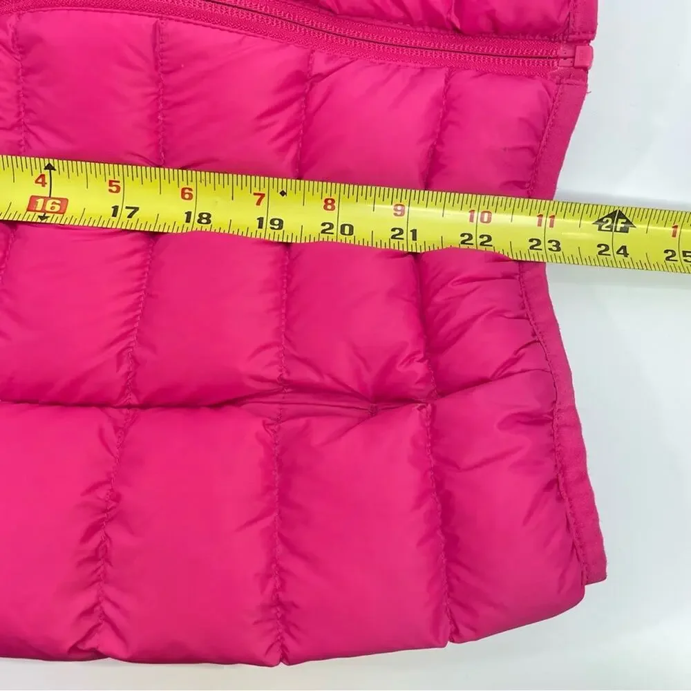 Eddie Bauer Barbie Pink Puffer Coat Jacket Duck Down Feathers Girls Size 14